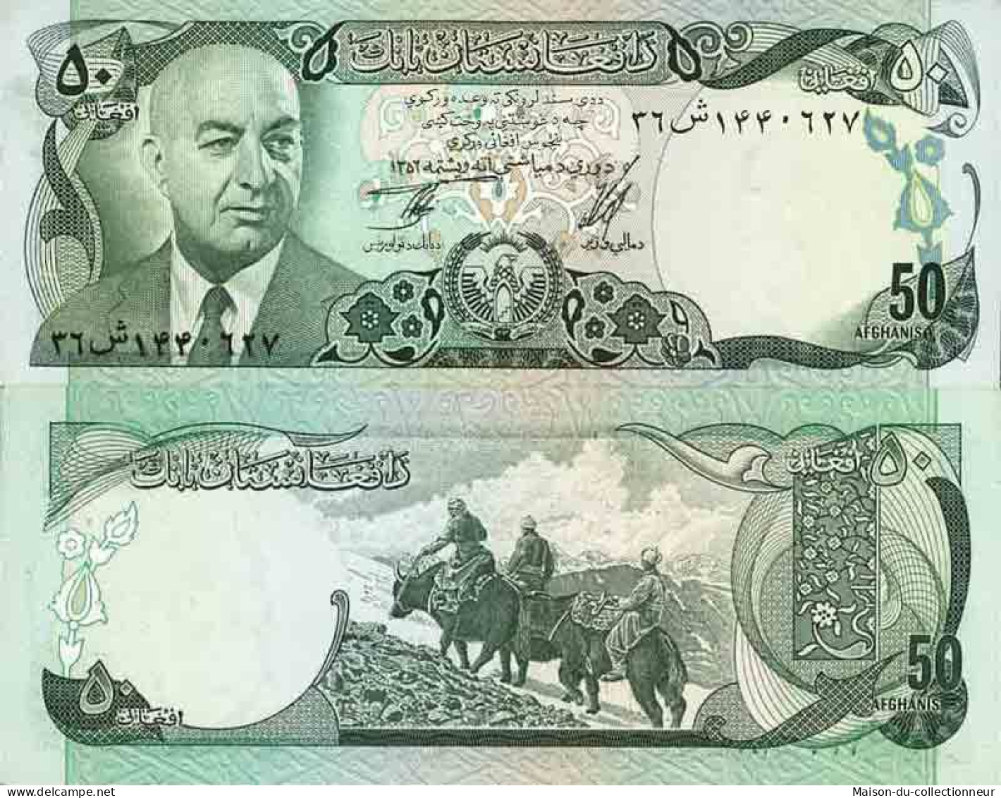 Billet De Banque Collection Afghanistan - PK N° 49 - 50 Afghanis - Afghanistán