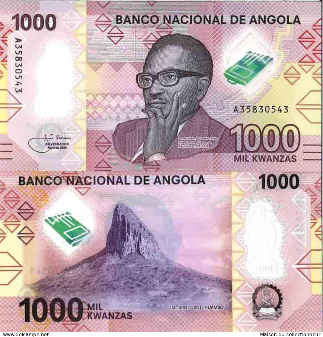 Billet De Banque Collection Angola - W N° 162 - 1 000 Kwanza - Angola