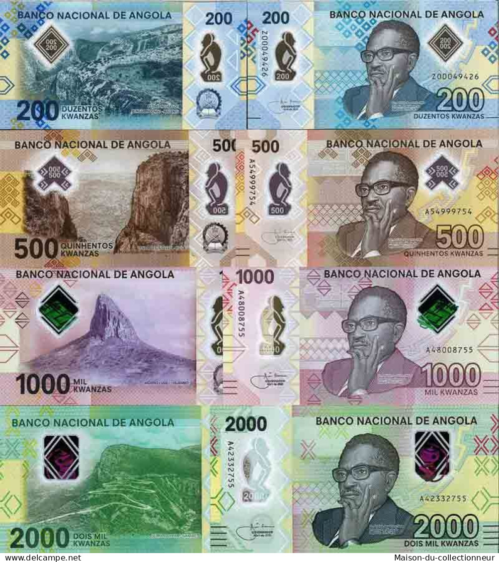 Billet De Banque Collection Angola - PK N° 999serie 4 Val - 200/500/1000/2000 Kwanza - Angola