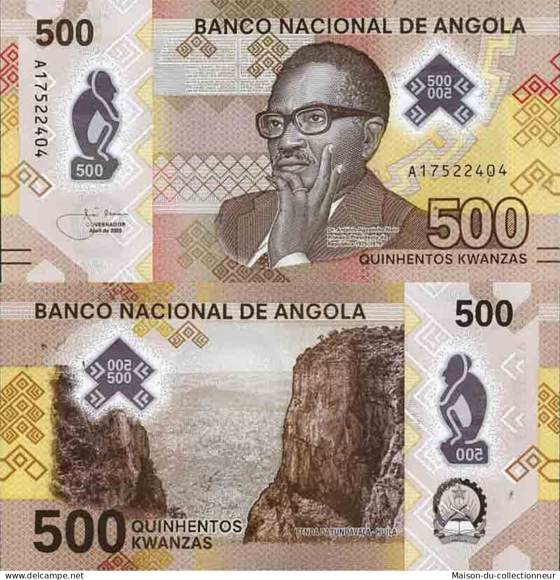 Billet De Banque Collection Angola - W N° 161 - 500 Kwanza - Angola