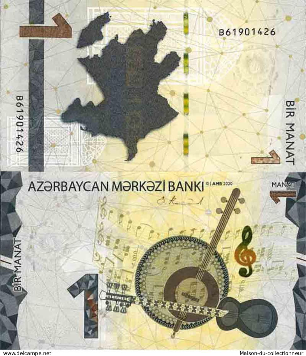 Billet De Banque Collection Azerbaïdjan - W N° 38 - 1 Manat - Azerbaïjan