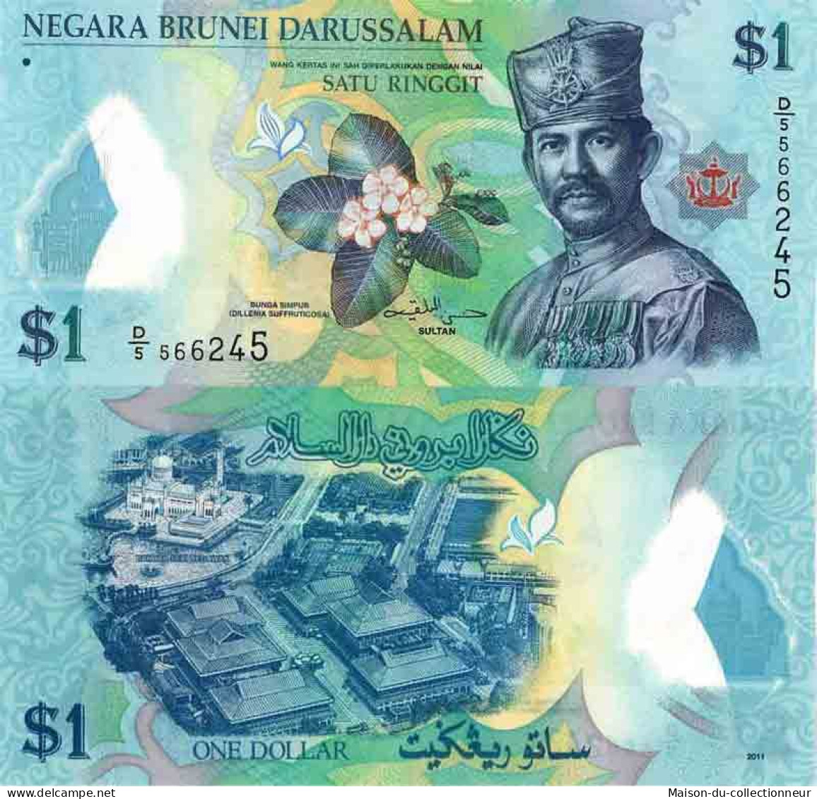 Billet De Banque Collection Brunei - PK N° 35 - 1 Ringgit - Brunei