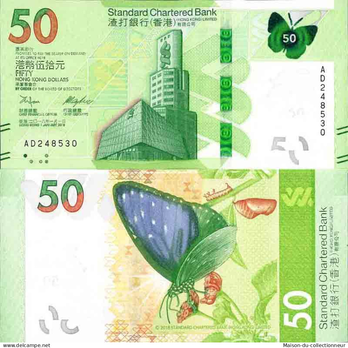 Billet De Banque Collection Hong Kong - PK N° 303 - 50 Dollars - Hongkong