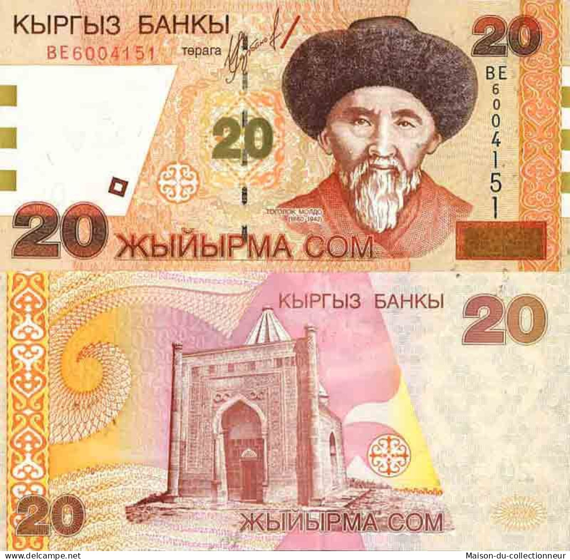 Billet De Banque Collection Kirghizstan - PK N° 19 - 20 Som - Kirguistán