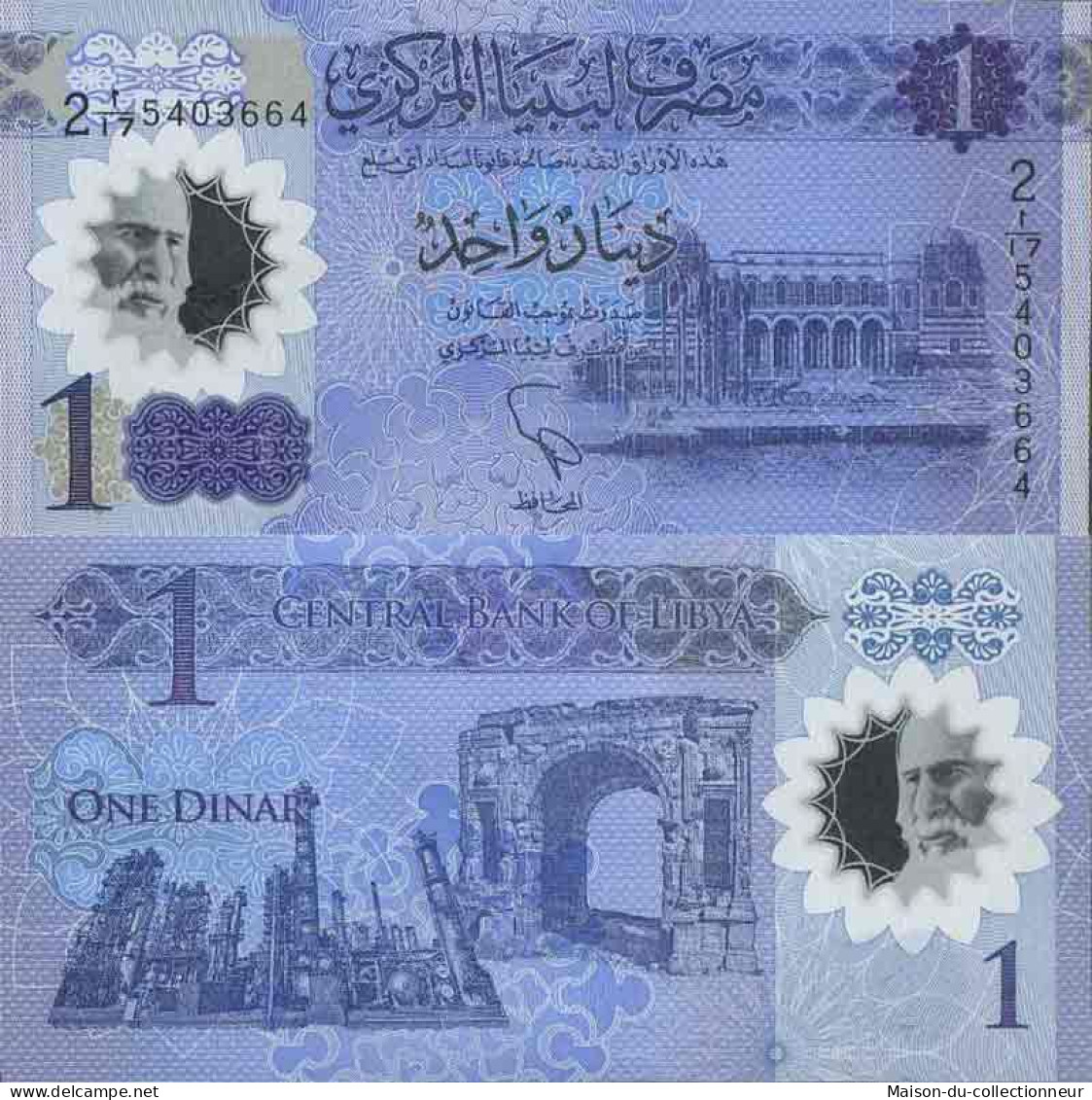 Billet De Banque Collection Libye - W N° 85 - 1 Dinar - Libye