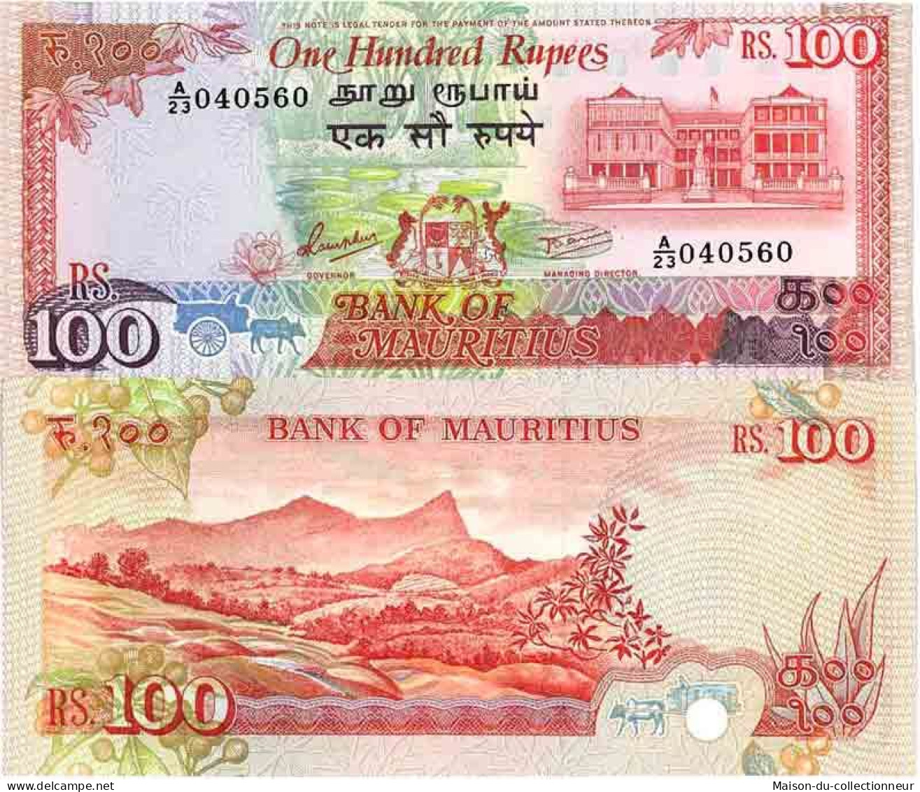 Billet De Banque Collection Maurice - PK N° 38 - 100 Ruppees - Mauritius