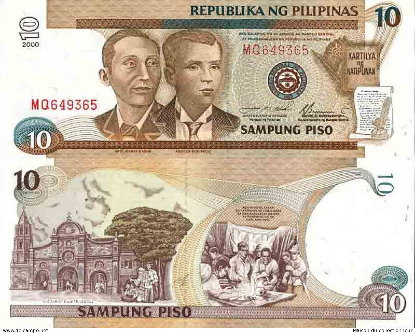 Billet De Banque Collection Philippines - PK N° 187 - 10 Pesos - Philippines