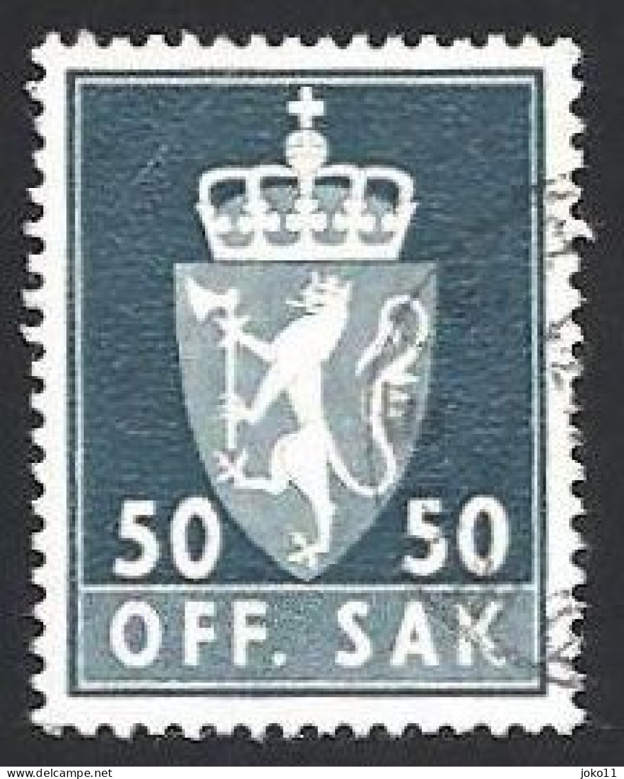 Norwegen Dienstm. 1969, Mi.-Nr. 91, Gestempelt - Oficiales