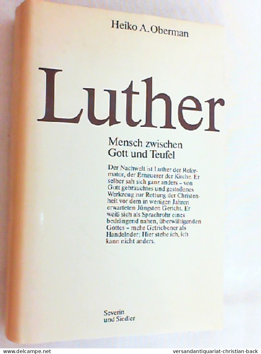 Luther : Mensch Zwischen Gott U. Teufel. - Altri & Non Classificati