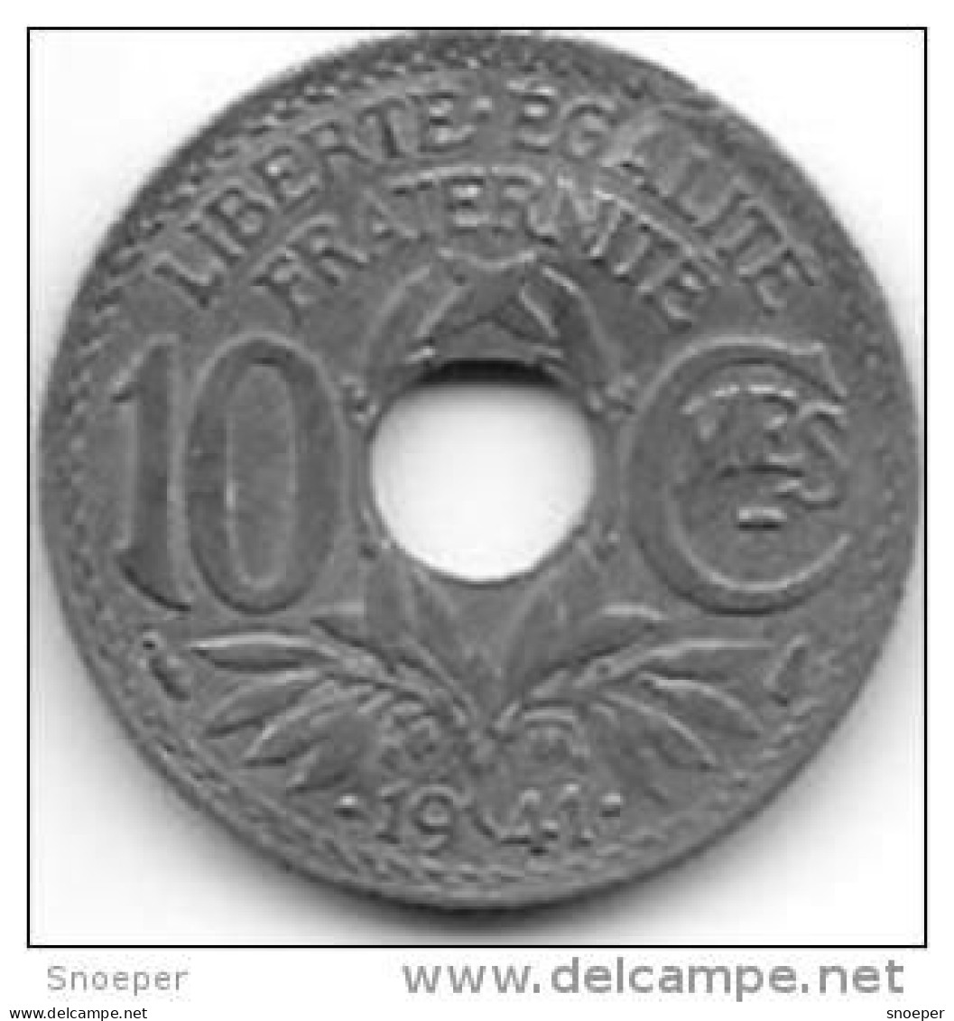 France 10 Centimes .1941 Km . 897  Xf+/ms60 - 10 Centimes