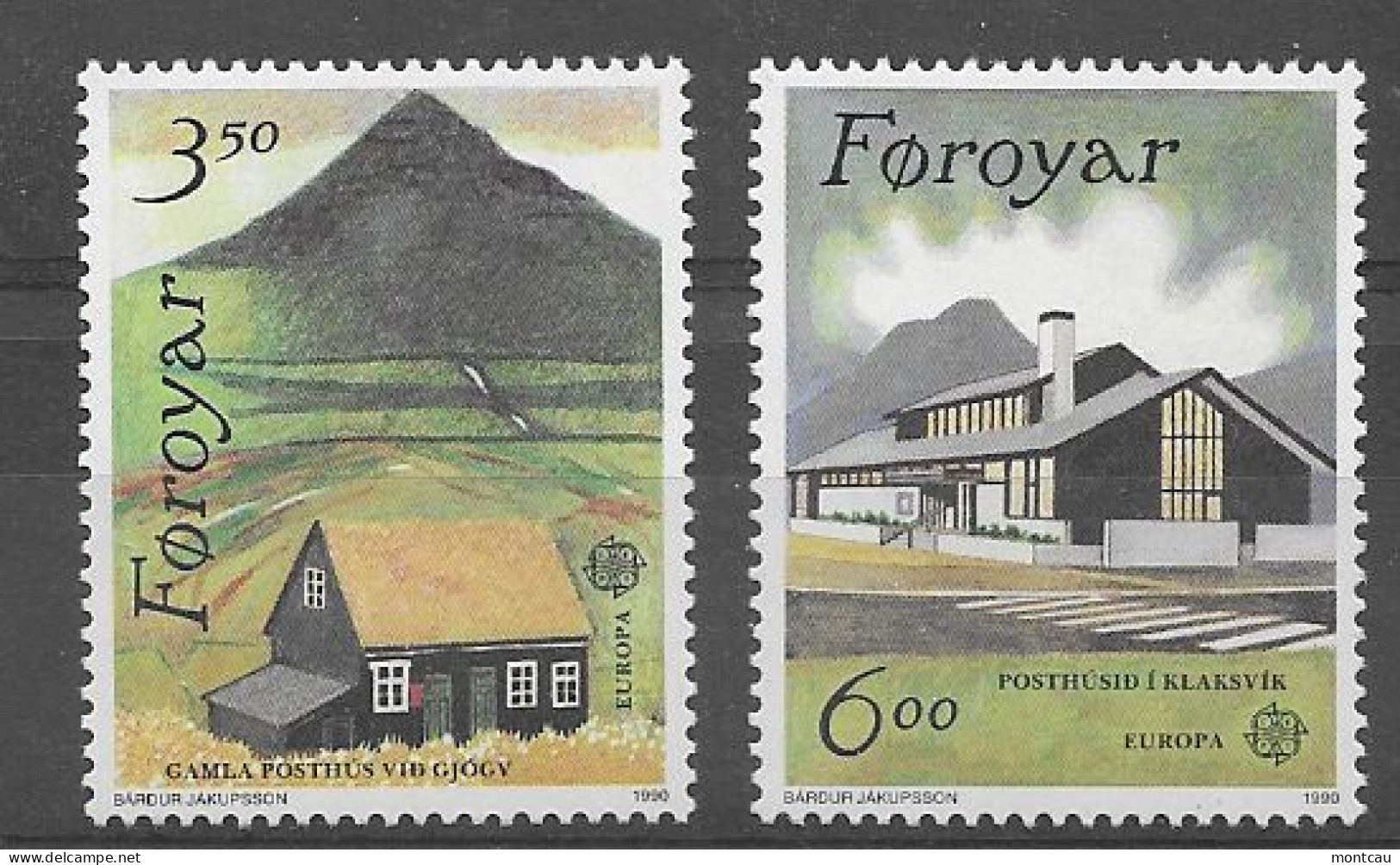 Is Feroe 1990.  Europa Mi 198-99  (**) - 1990