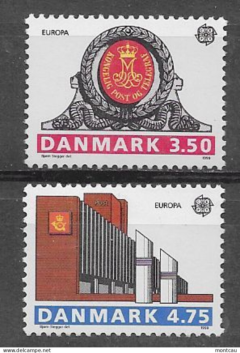 Dinamarca 1990.  Europa Mi 974-75  (**) - 1990