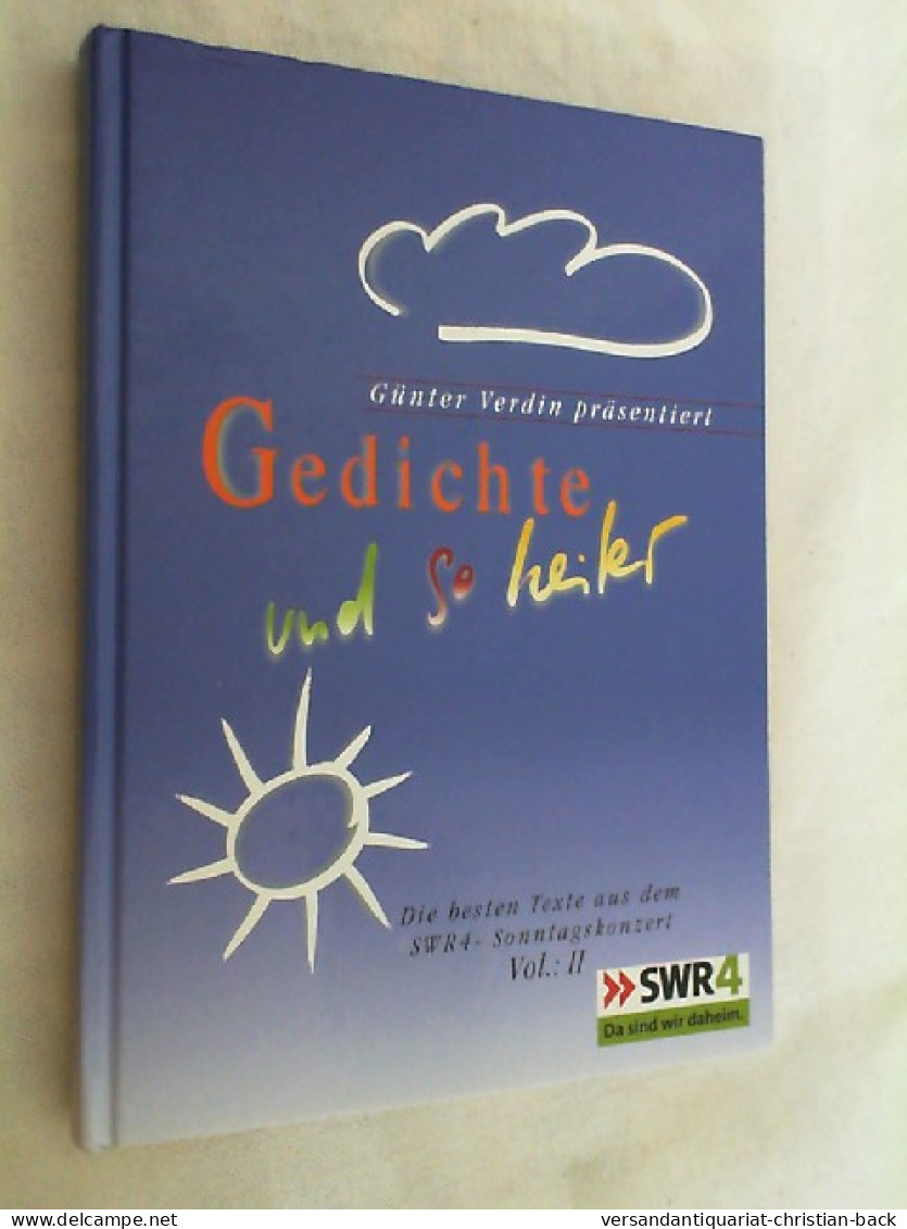 Günter Verdin Präsentiert Gedichte Und So Heiter; Teil: Vol. 2. - Musik