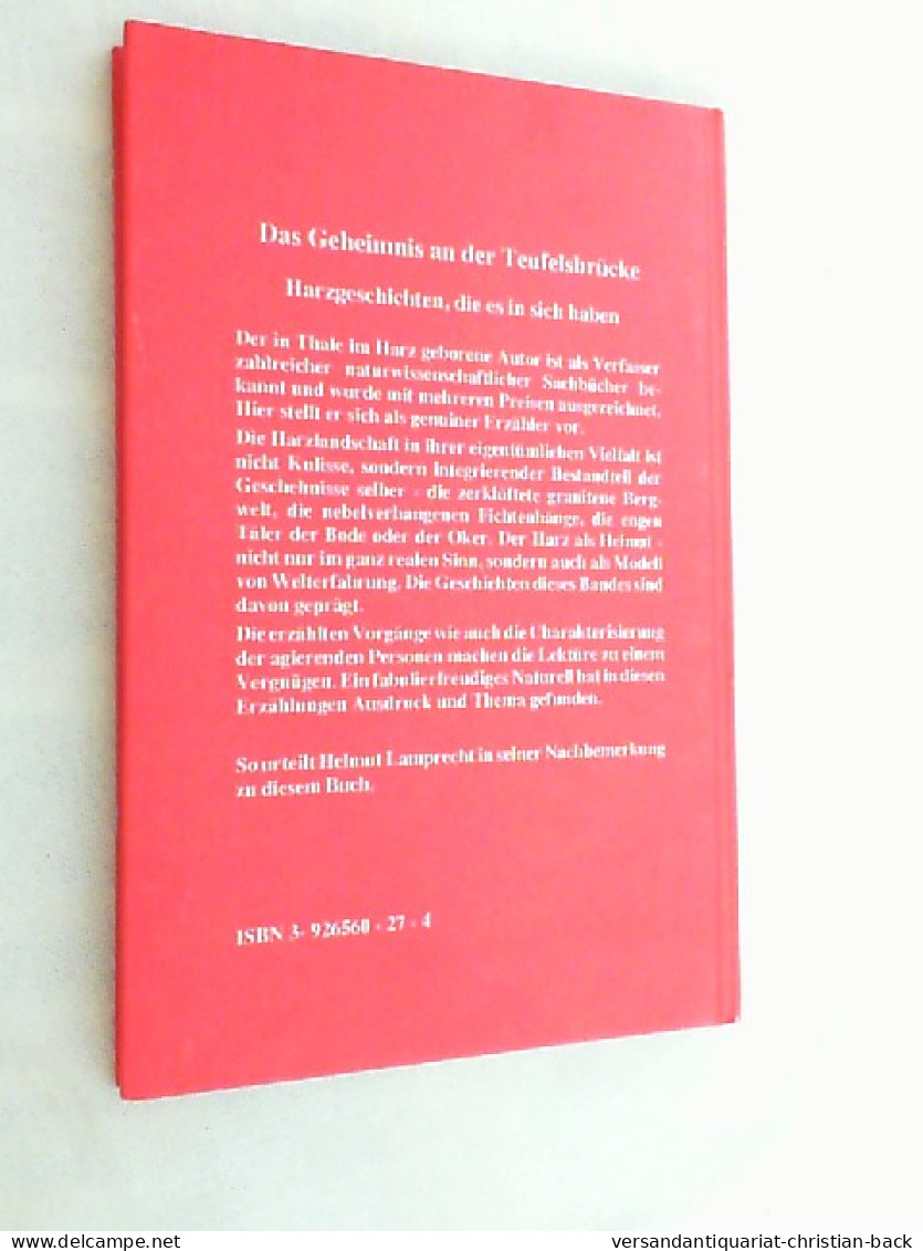 Das Geheimnis An Der Teufelsbrücke : Geschichten Aus Dem Harz. - Nuevos