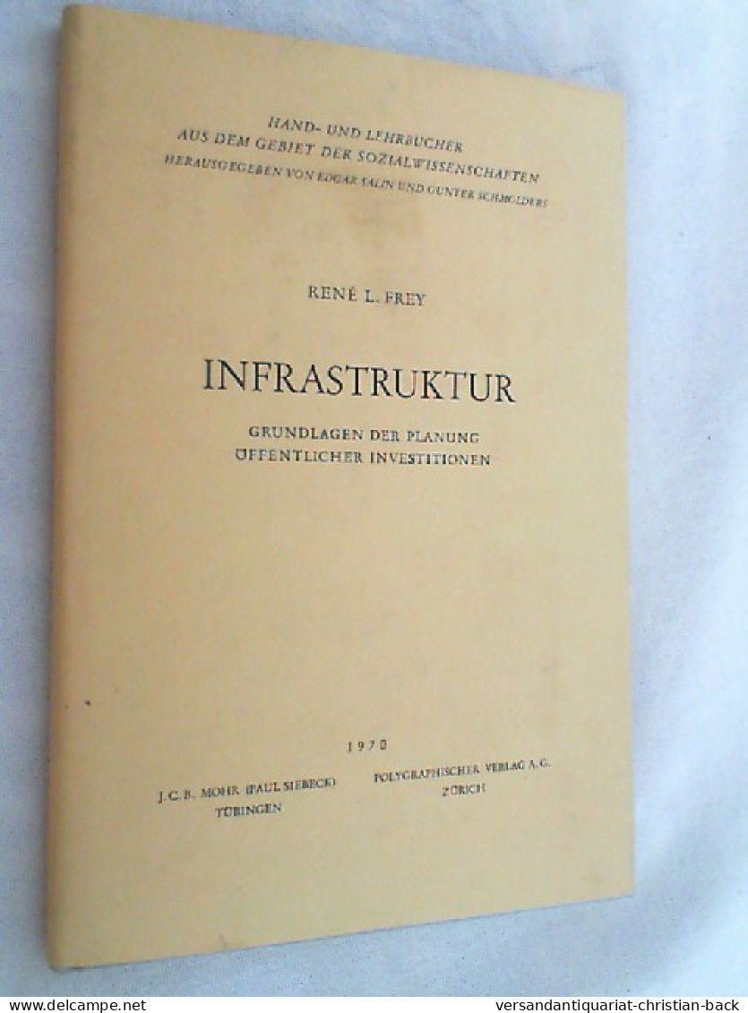 Infrastruktur : Grundlagen D. Planung öffentl. Investitionen. - Derecho