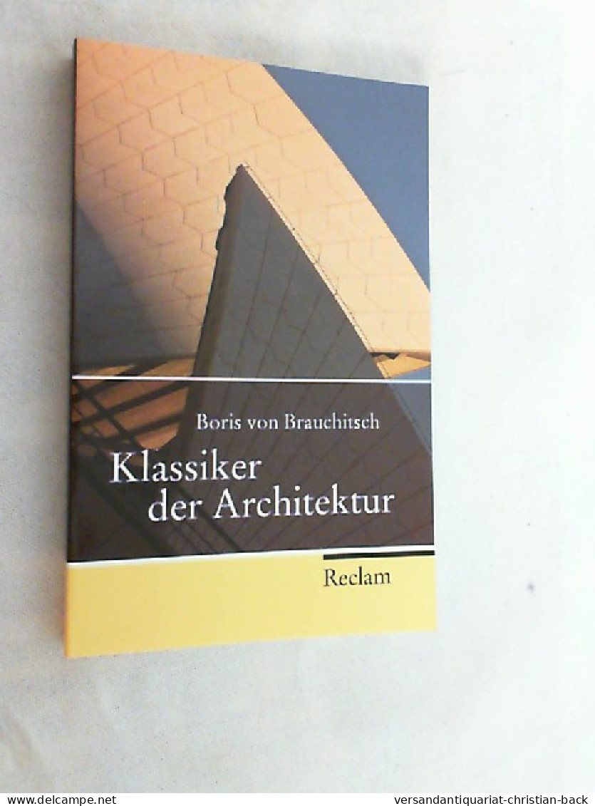 Klassiker Der Architektur. - Architectuur