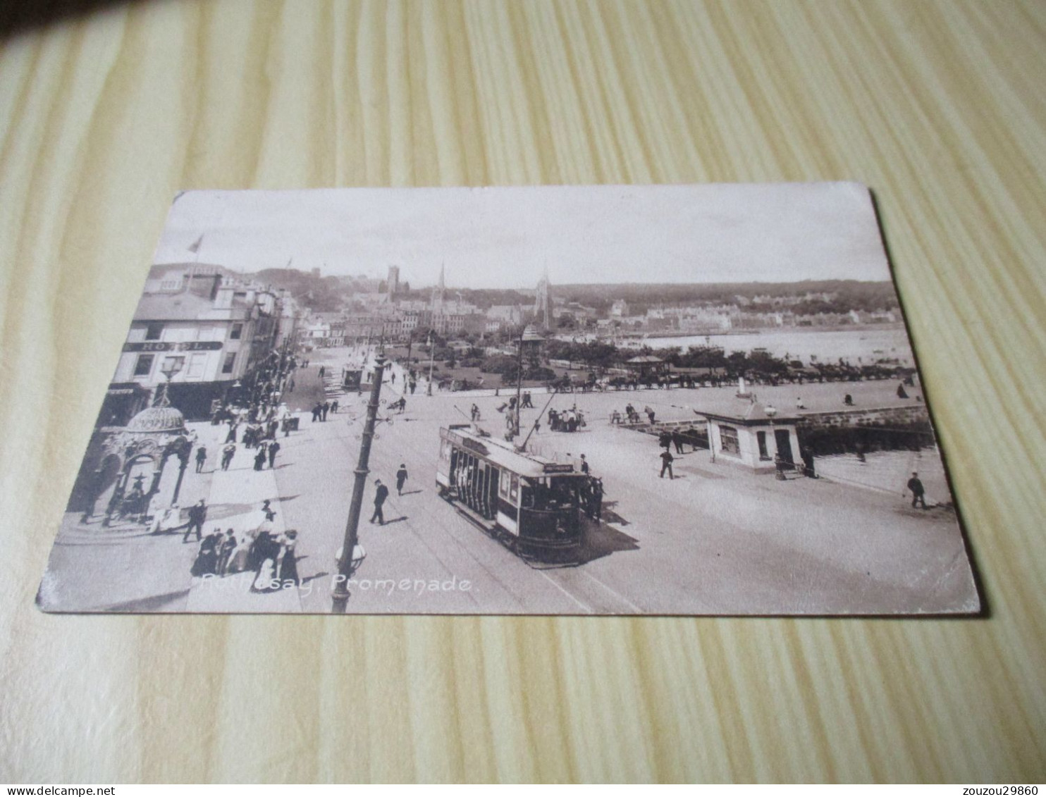 CPA Rothesay (Royaume-Uni).Promenade - Carte Animée, Oblitérée Le 17/08/1912. - Bute