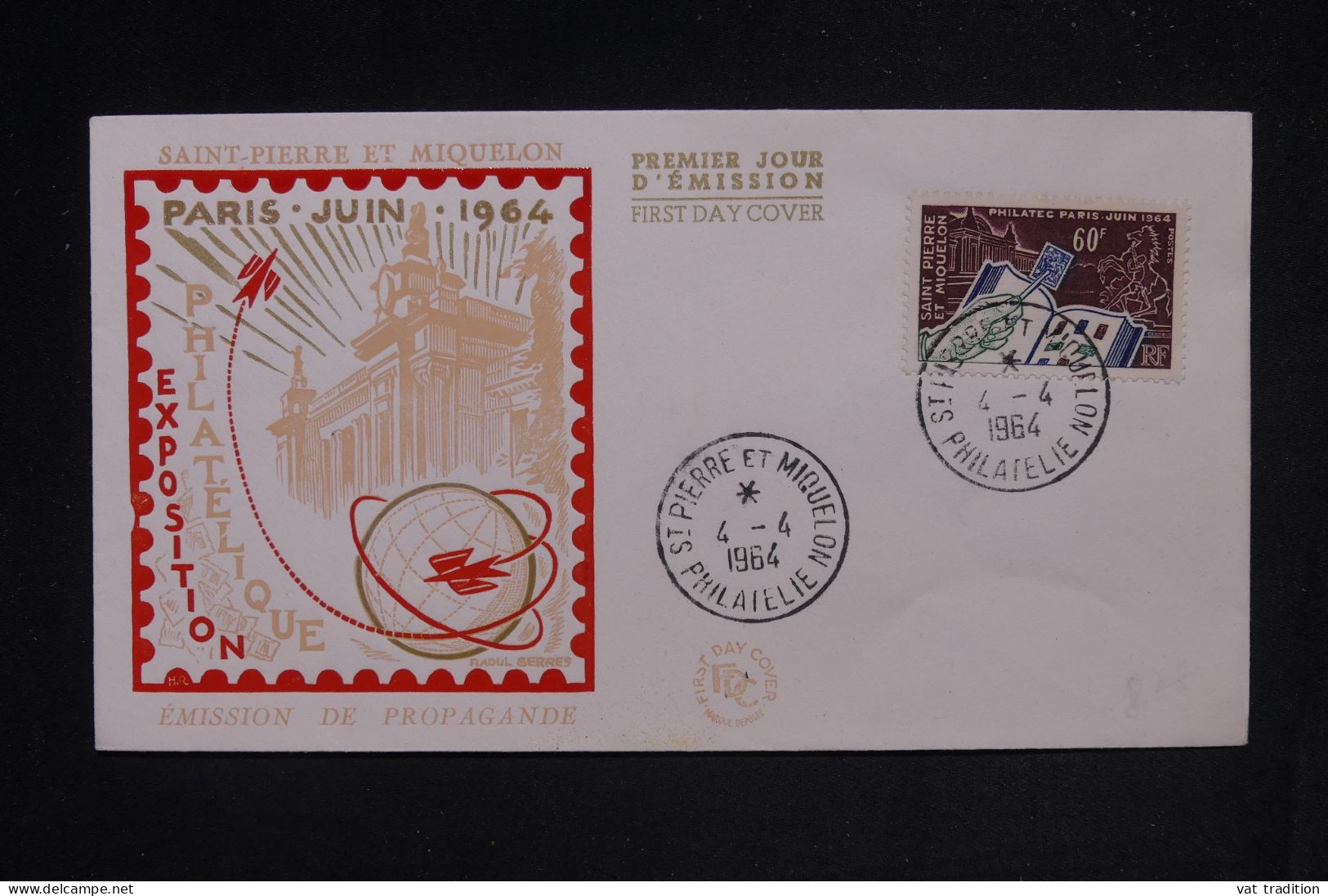 ST PIERRE ET MIQUELON - Enveloppe FDC En 1964 - Philatec - L 149687 - FDC