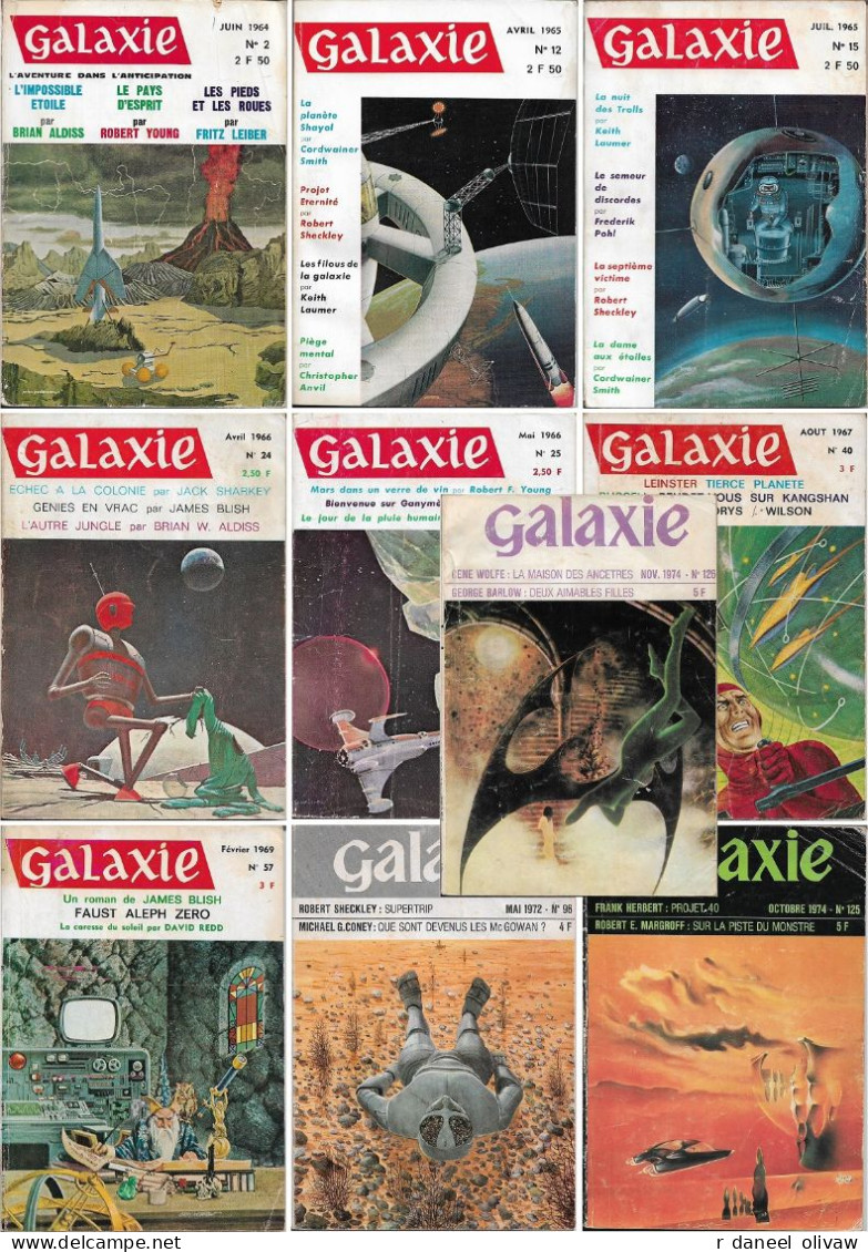 Lot 10 Galaxie 1964 à 1974 (assez Bon état à Moyen) - Opta
