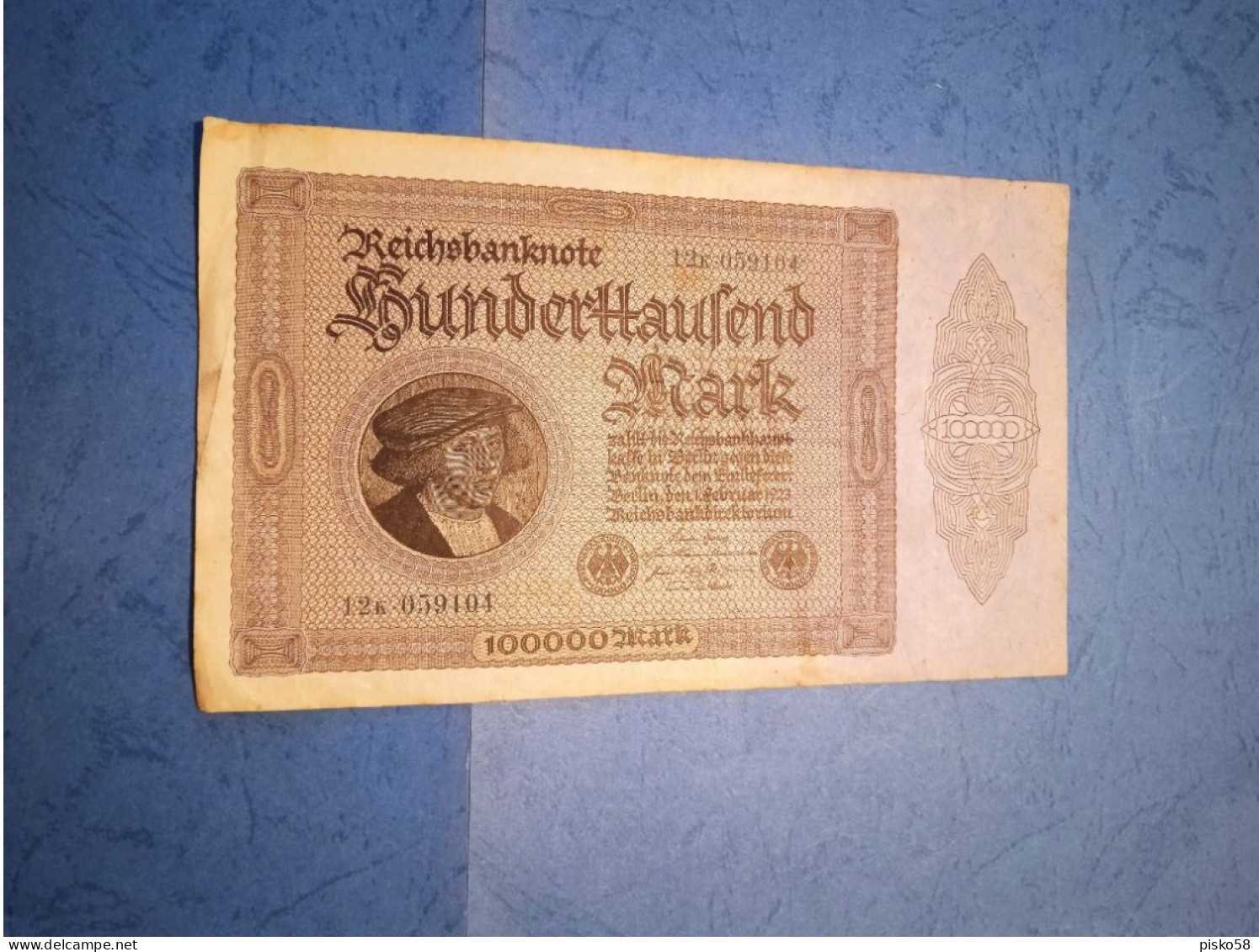 GERMANIA-P83d 100000M 1.2.1923 - - 100.000 Mark