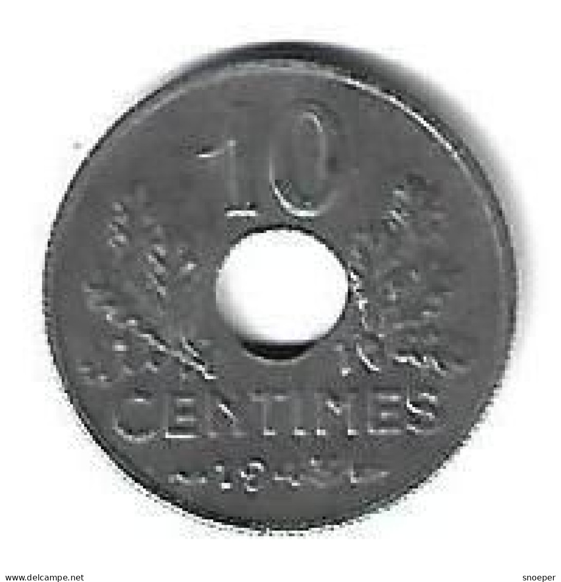 *france 10 Centimes  1943  Km  898.2   Xf+/ms60 - 10 Centimes