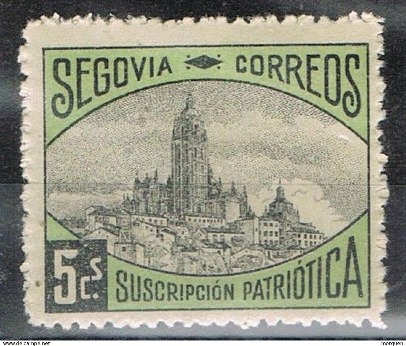 Sello Viñeta Guerra Civil SEGOVIA  5 Cts ** - Spanish Civil War Labels