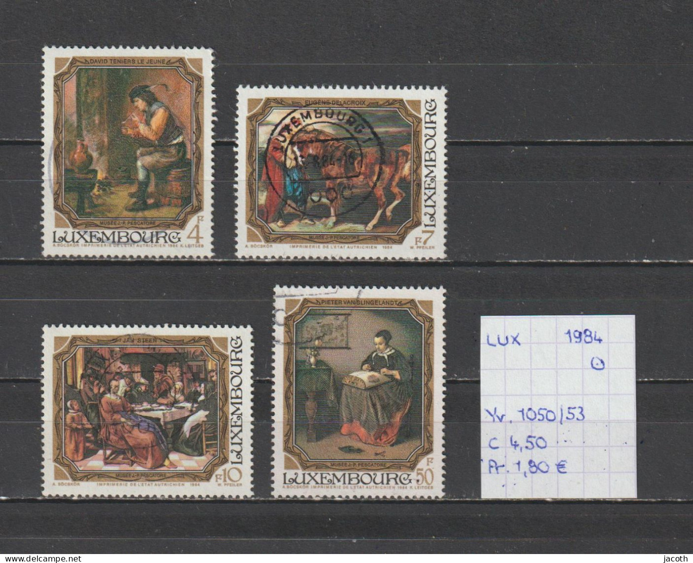 (TJ) Luxembourg 1984 - YT 1050/53 (gest./obl./used) - Gebruikt