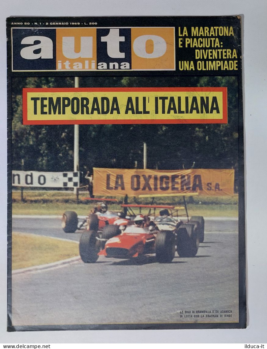 50394 Auto Italiana A. 50 Nr 1 1969 - Ferrari Dino - Brambilla E Adamich - Engines