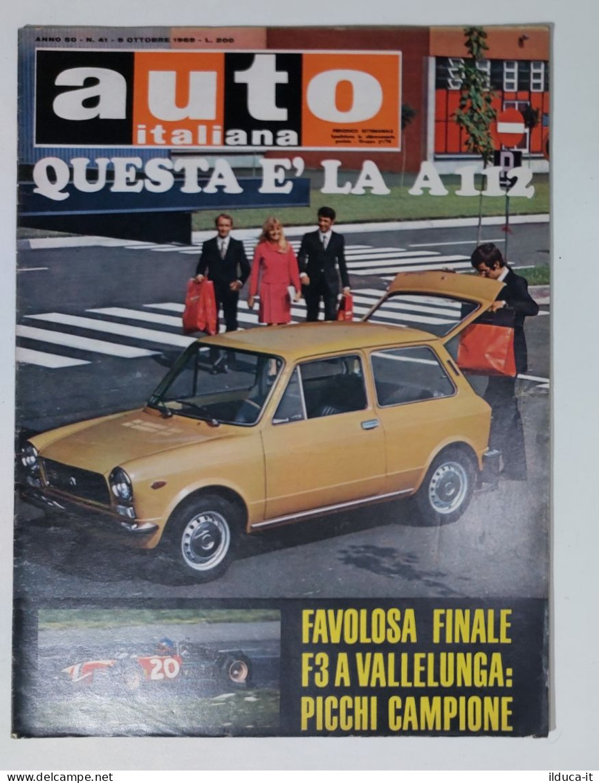 50397 Auto Italiana A. 50 Nr 41 1969 - Auto Bianchi A112 - Finale F3 - Motoren