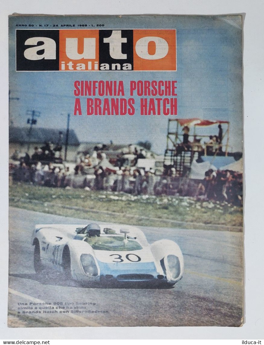 50403 Auto Italiana A. 50 Nr 17 1969 - Porsche E Brands Hatch - Porsche 908 - Engines