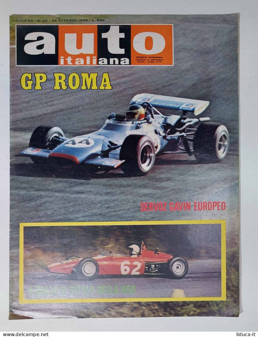 50406 Auto Italiana A. 50 Nr 43 1969 - GP Roma - Gallo - Engines