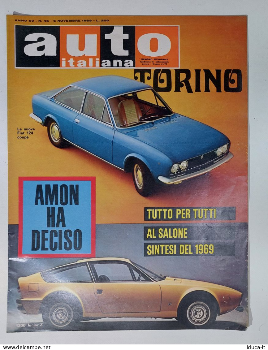 50410 Auto Italiana A. 50 Nr 45 1969 - FIAT 124 Coupè - Amon - Engines