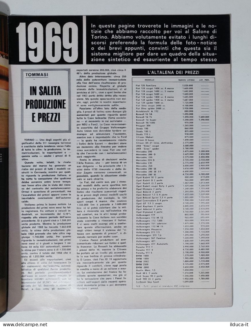 50413 Auto Italiana A. 50 Nr 46 1969 - Pininfarina Ferrari 512 S - Salone Torino - Engines