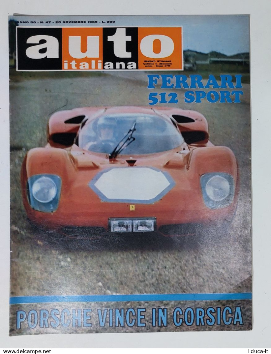 50414 Auto Italiana A. 50 Nr 47 1969 - Ferrari 512 Sport - Porsche - Engines