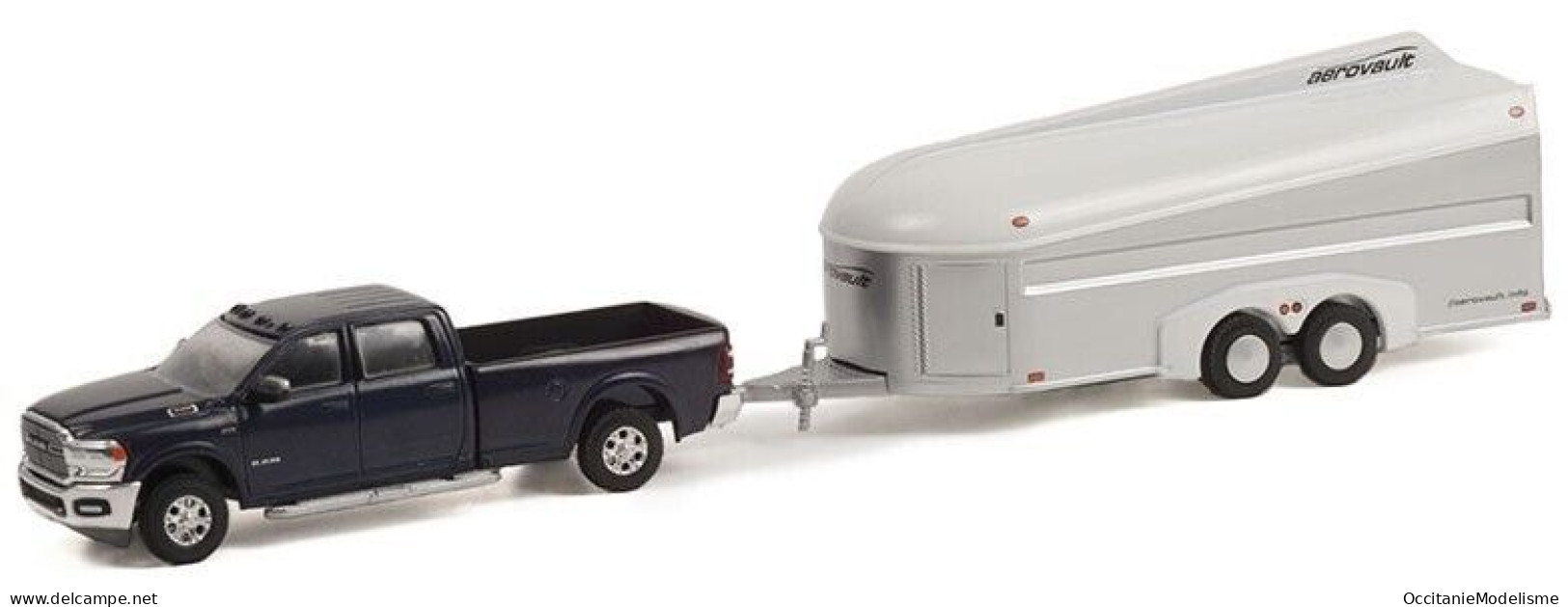 Greenlight - RAM 3500 Laramie 2021 + Remorque Aerovault MKII Réf. 32240-D Neuf 1/64 - Andere & Zonder Classificatie