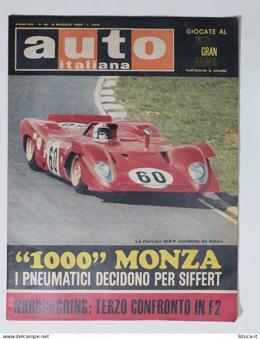 50426 Auto Italiana A. 50 Nr 19 1969 - Ferrari 312 P - Formula 2 - Motores