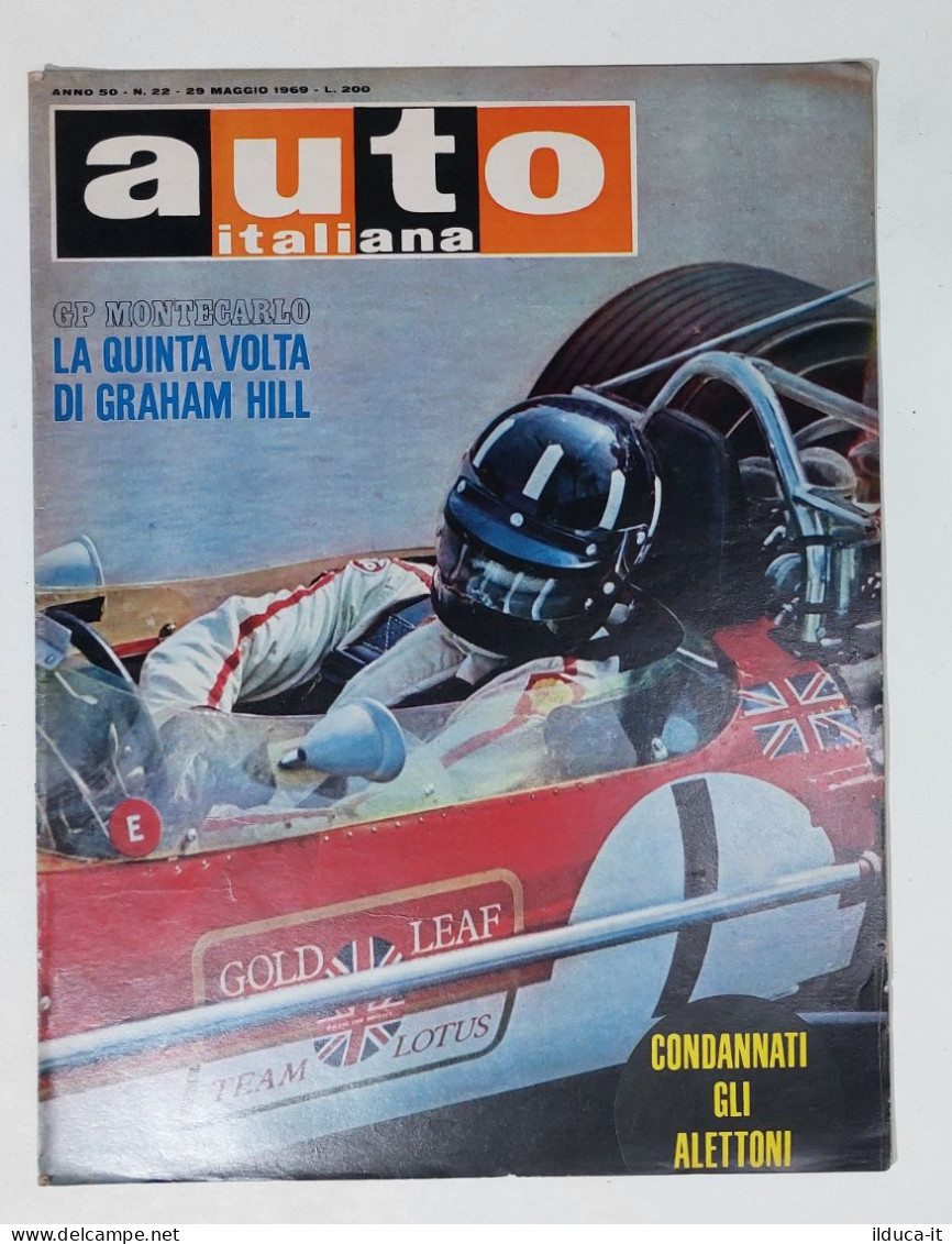 50443 Auto Italiana A. 50 Nr 22 1969 - Graham Hill - GP Montecarlo - Engines