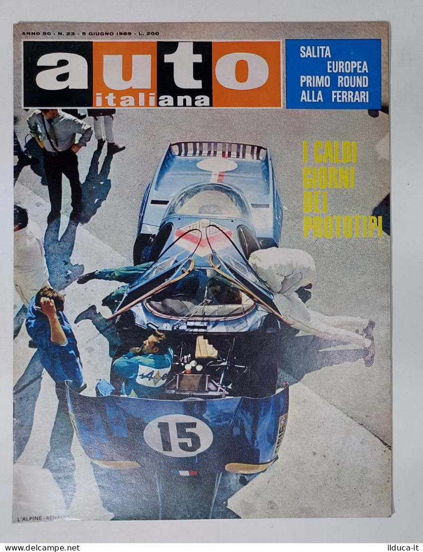 50448 Auto Italiana A. 50 Nr 23 1969 - Ferrari - Alpine Renault - Prototipi - Motoren