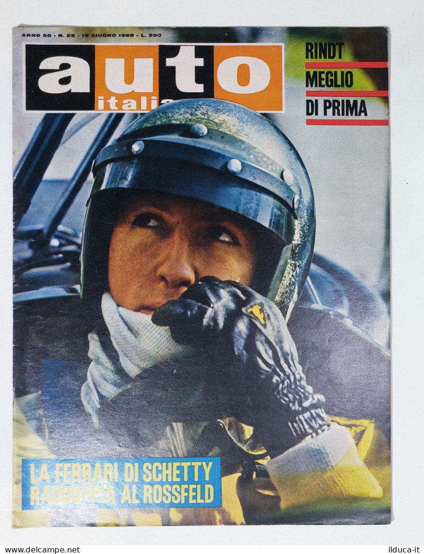 50458 Auto Italiana A. 50 Nr 25 1969 - Rindt - Ferrari - Motores