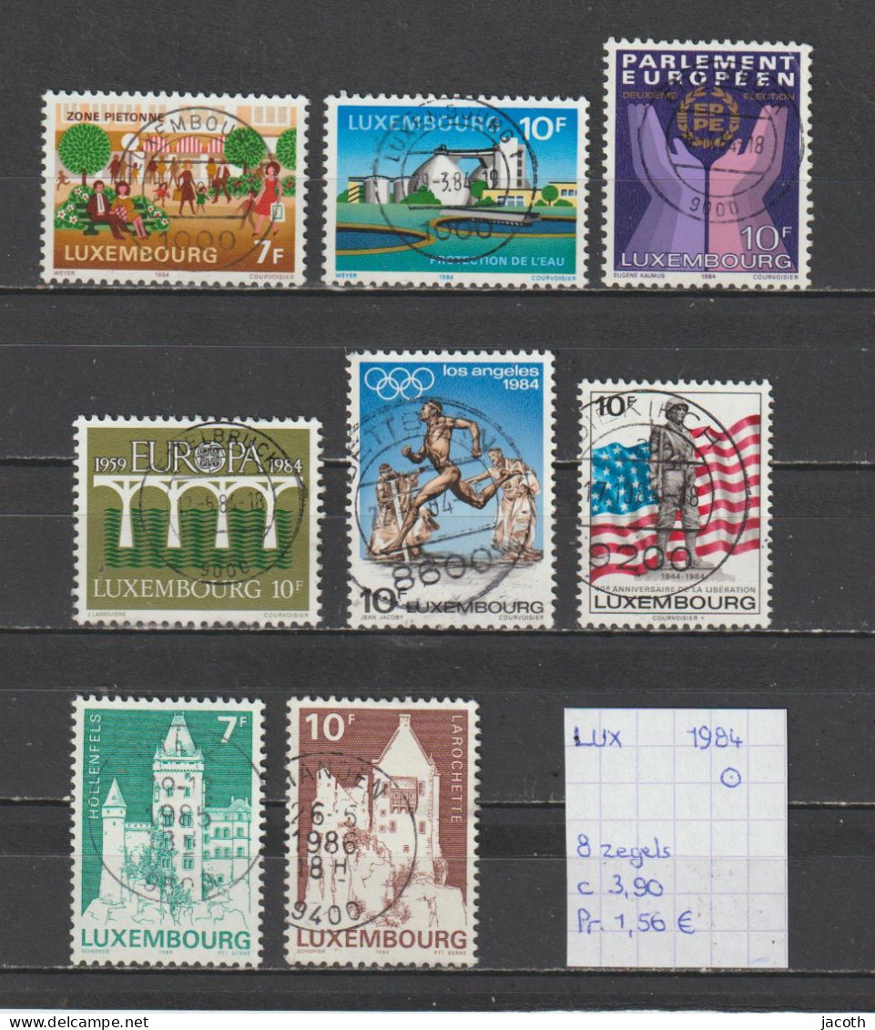 (TJ) Luxembourg 1984 - 8 Zegels (gest./obl./used) - Used Stamps