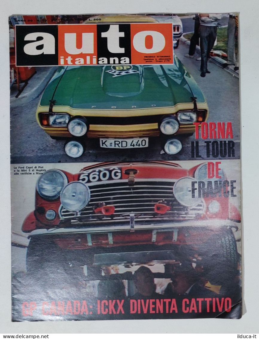 50461 Auto Italiana A. 50 Nr 40 1969 - Tour De France - GP Canada - Ickx - Moteurs