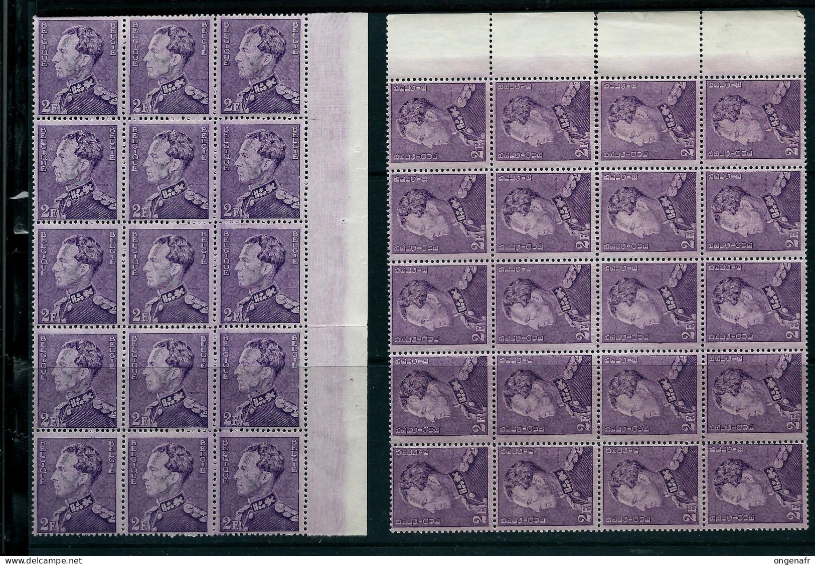 N° 431 ( ** )  En Blocs Diverses Teintes  - Soit: 93 Timbres - 1936-51 Poortman