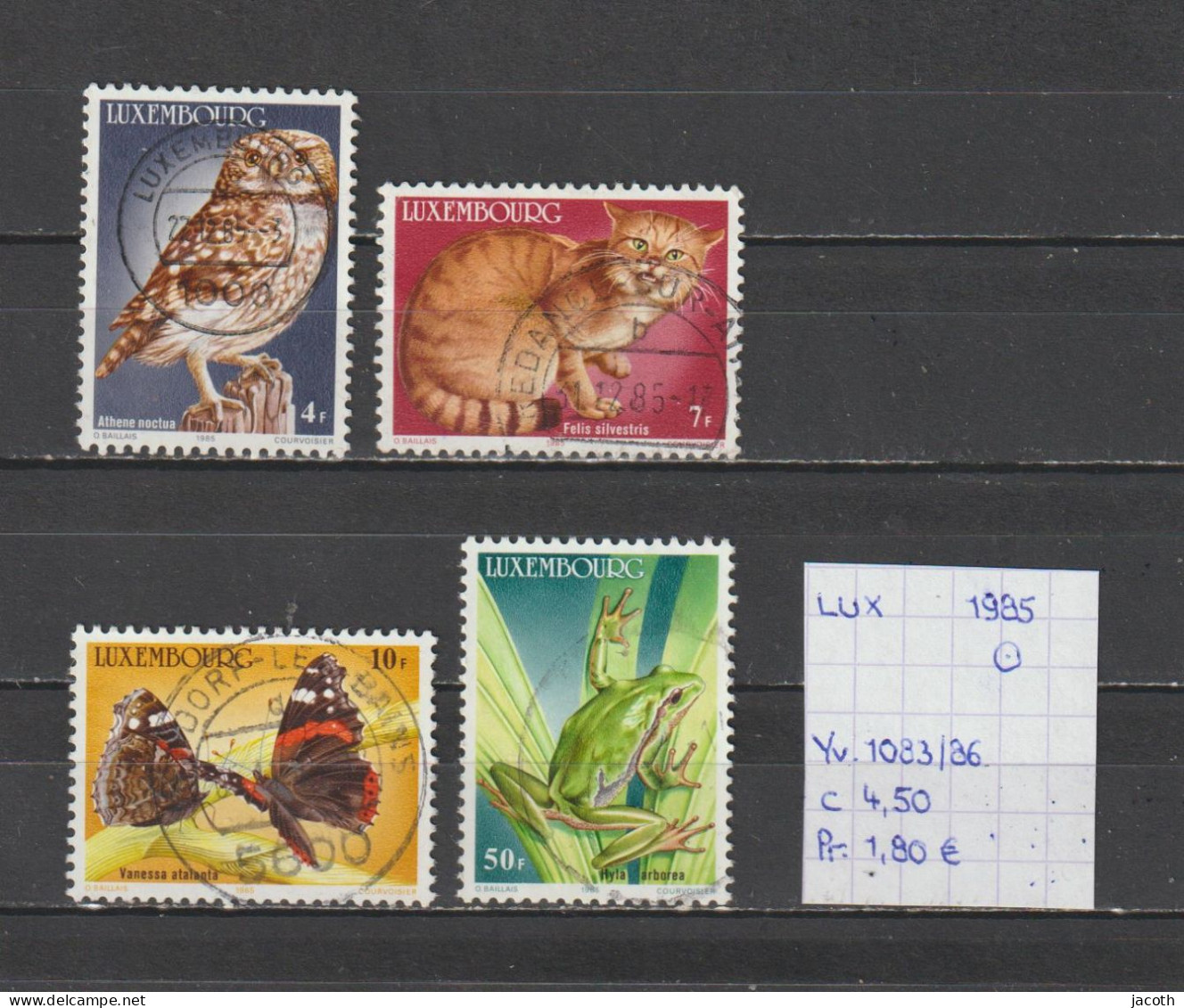 (TJ) Luxembourg 1985 - YT 1083/86 (gest./obl./used) - Used Stamps