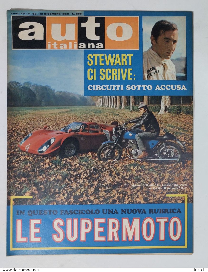 50558 Auto Italiana A. 49 Nr 50 1968 - Laverda 700 - Alfa Romeo 33 - Motores