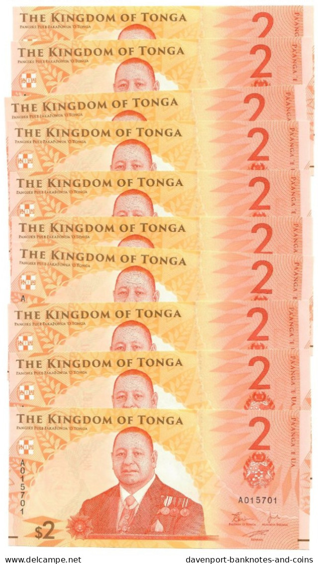 Tonga 10x 2 Pa'anga 2023 (2024) UNC "A" - Tonga