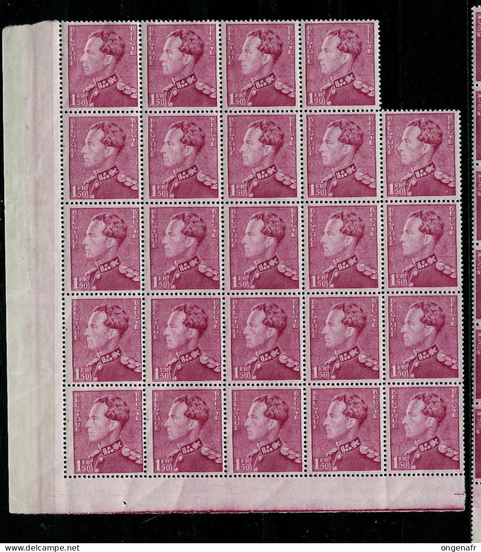 N° 429 ( ** ) Diverses Teintes ( Blocs ) Soit 89 Timbres - 1936-1951 Poortman