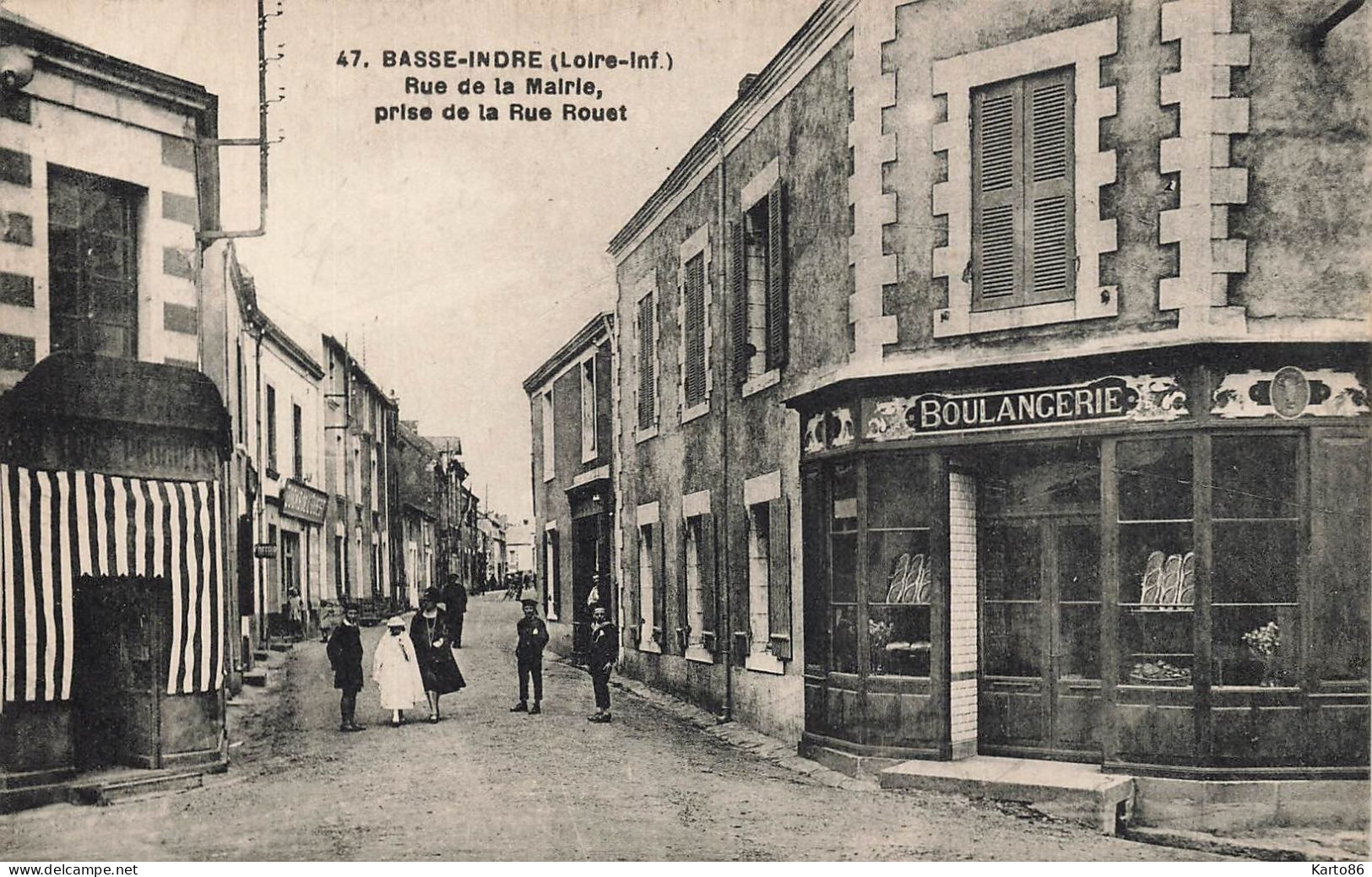 Basse Indre * Boulangerie * Rue De La Mairie Prise De La Rue Rouet * Commerces Magasin Villageois - Basse-Indre