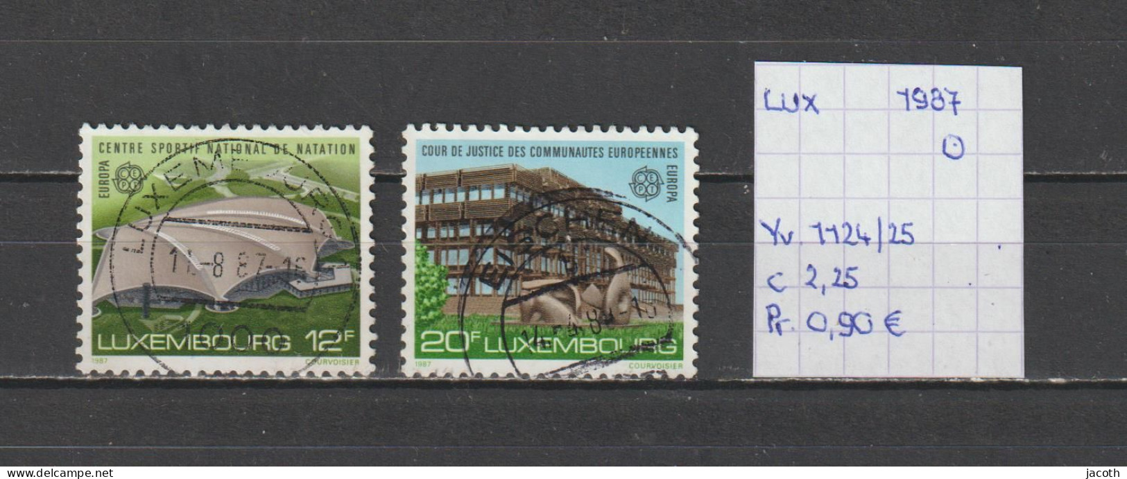 (TJ) Luxembourg 1987 - YT 1124/25 (gest./obl./used) - Oblitérés