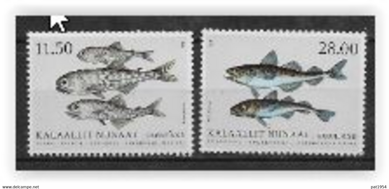 Groënland 2022, Série Neuve, Poissons - Unused Stamps