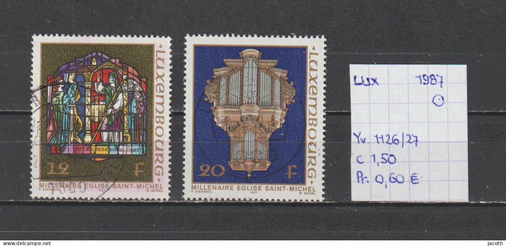 (TJ) Luxembourg 1987 - YT 1126/27 (gest./obl./used) - Gebruikt